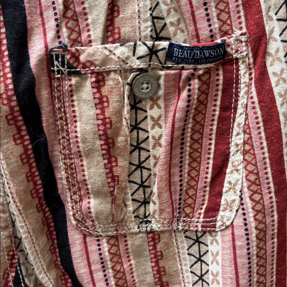 Beau Dawson Boho Linen Blend Pants-wide legs - worn/washed once medium jr - Picture 11 of 12